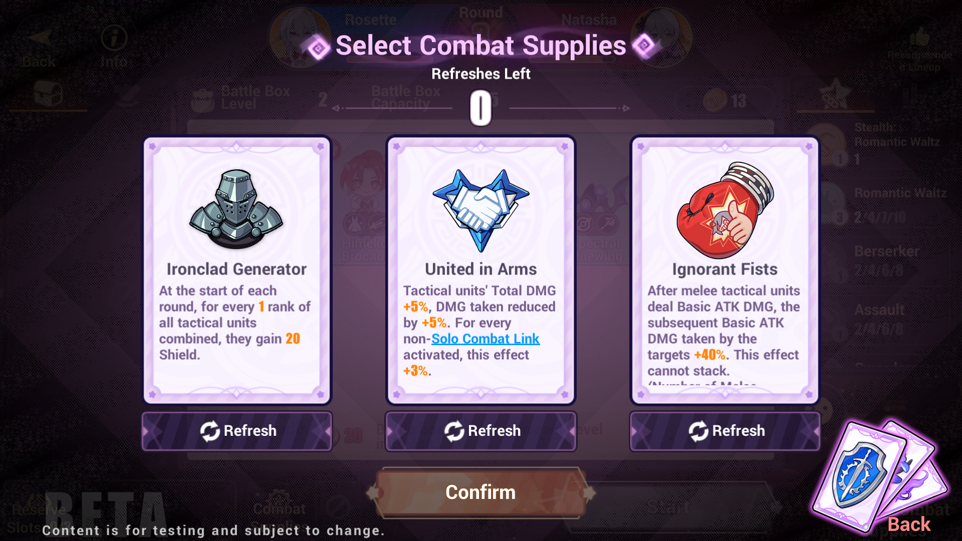 Sorry the image won't load cutie~ you should be seeing: Combat Supplies♡