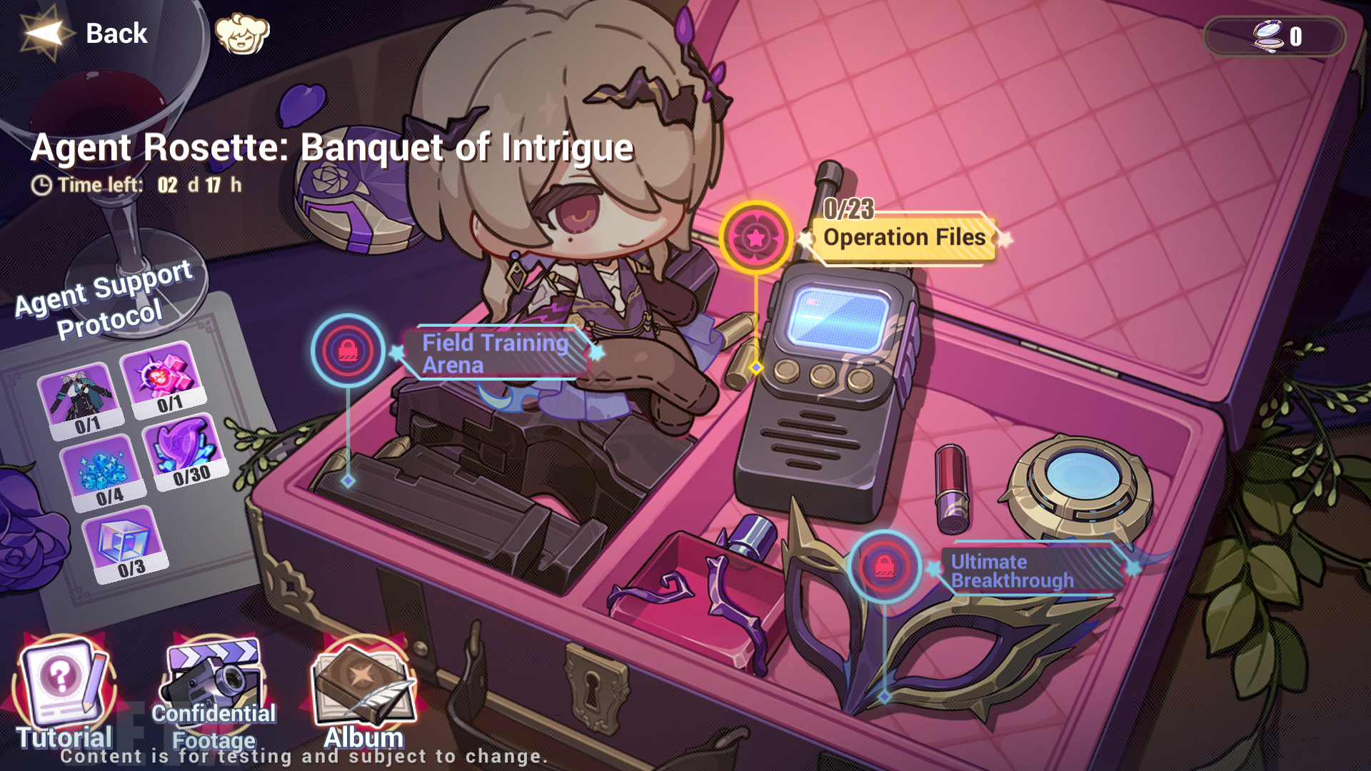 Agent Rosette: Banquet of Intrigue! Event Info and Walkthrough