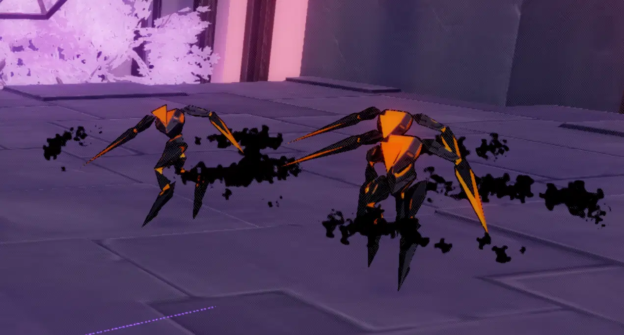 Enemies painted black